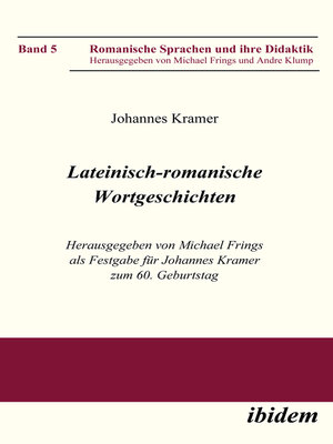 cover image of Lateinisch-romanische Wortgeschichten